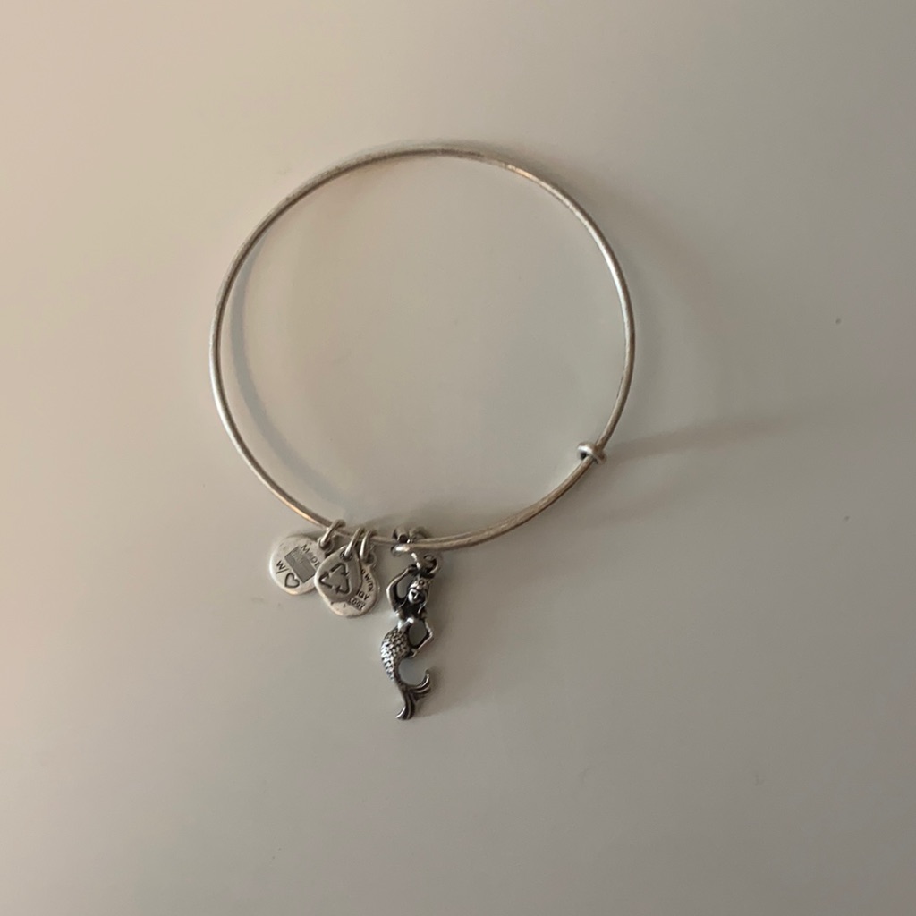 Mermaid Charm Bangle Bracelet